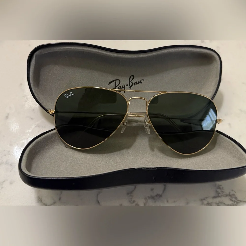 Ray-Ban Made in Italy Aviator Sunglasses 135 - Picture 1 of 8